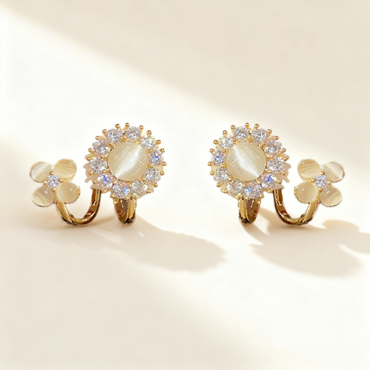 Sunflower Double Bloom Earrings