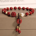 Lucky Natural Cinnabar Bracelet