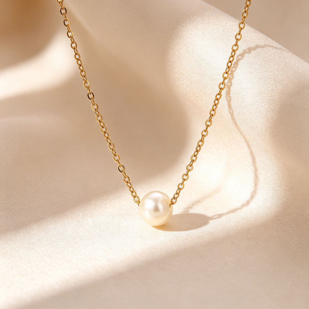 Elegant Single Pearl Necklace