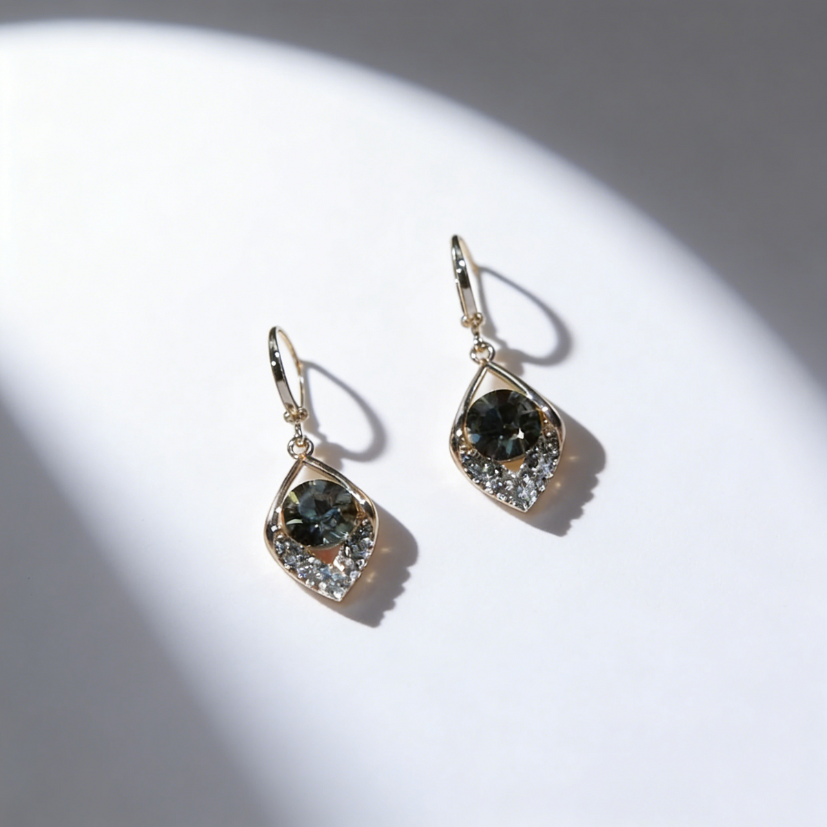 Elegant Diamond Drop Earrings