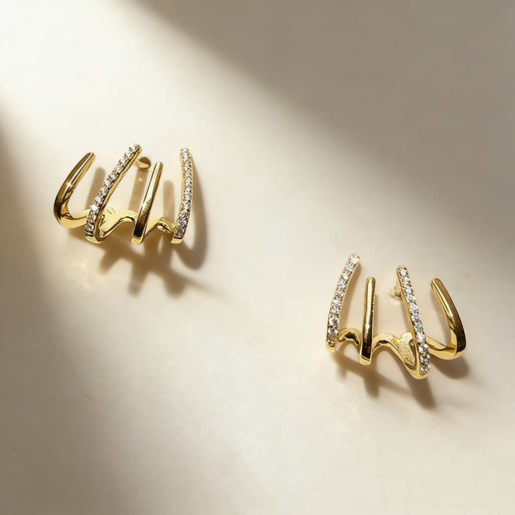 Four-Prong Micro-Pavé Ear Crawler