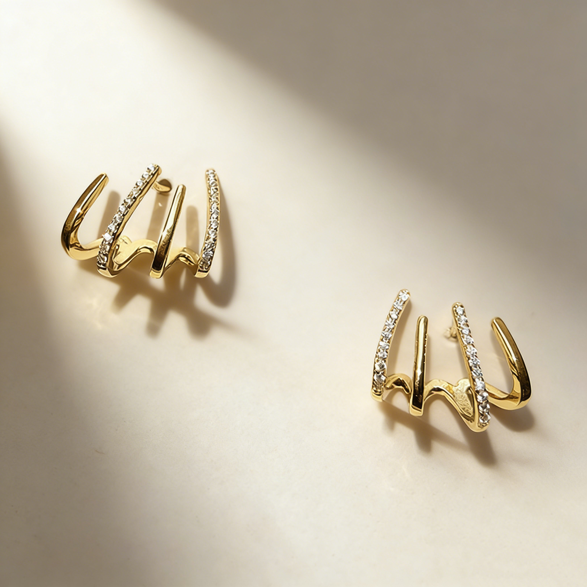 Four-Prong Micro-Pavé Ear Crawler