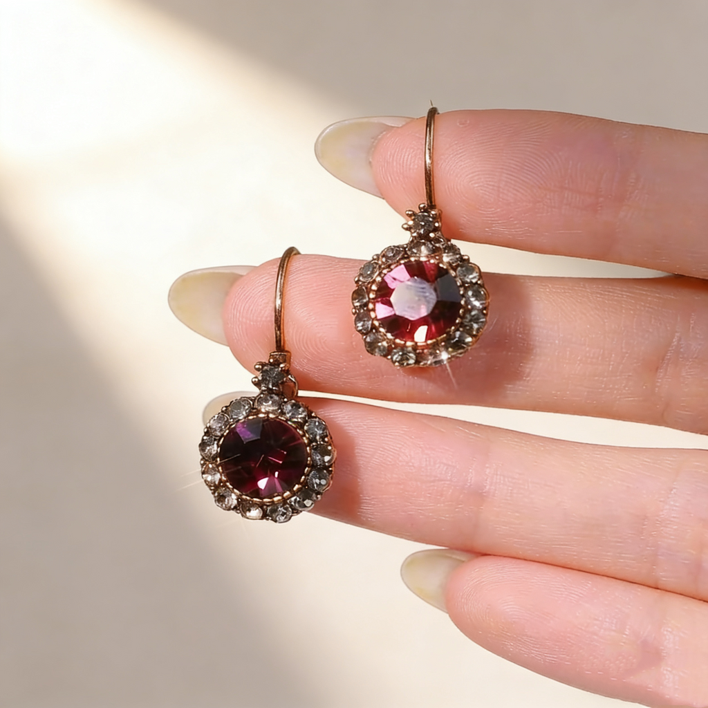 Vintage Amethyst Earrings