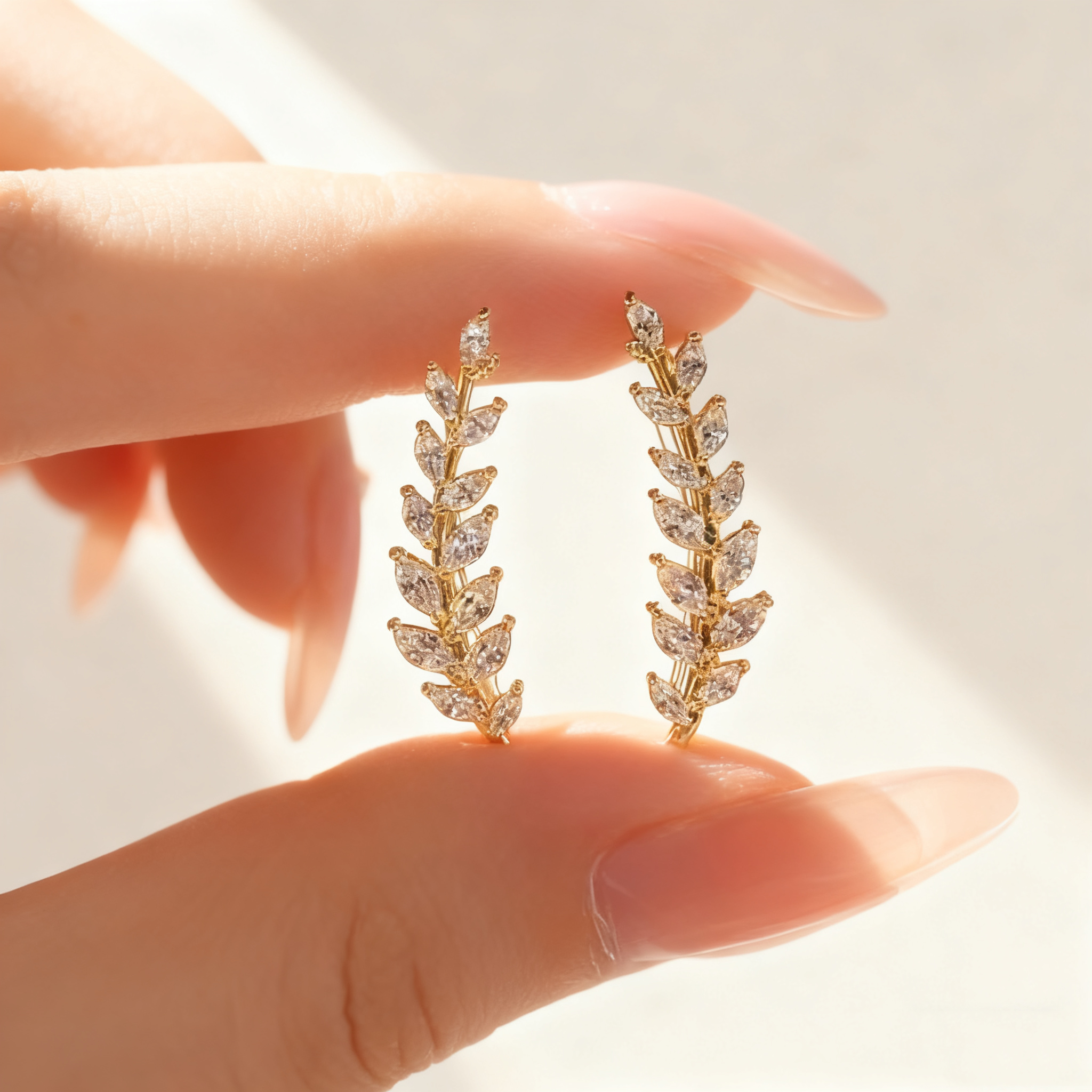 Pavé Wheat Ear Cuff