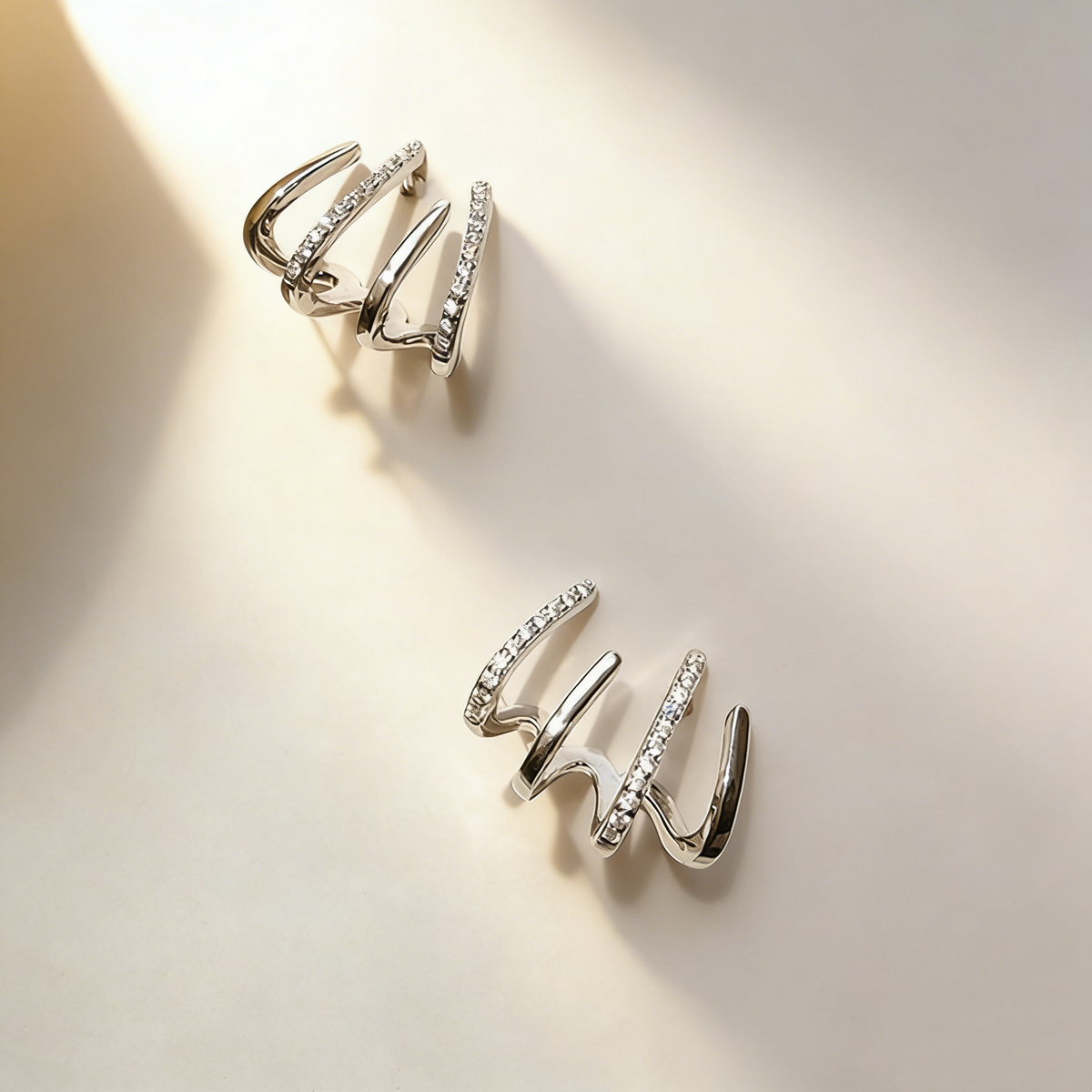 Four-Prong Micro-Pavé Ear Crawler