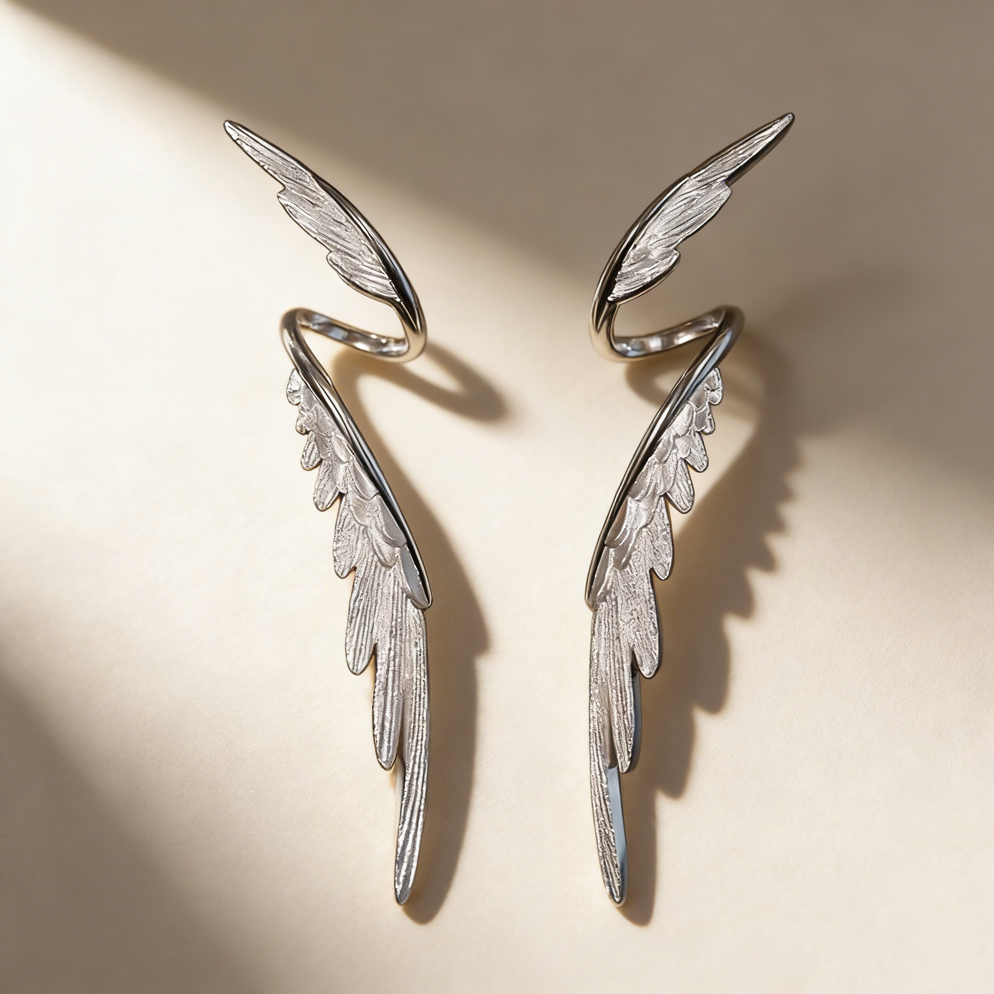 Vintage Feather Wing Earrings