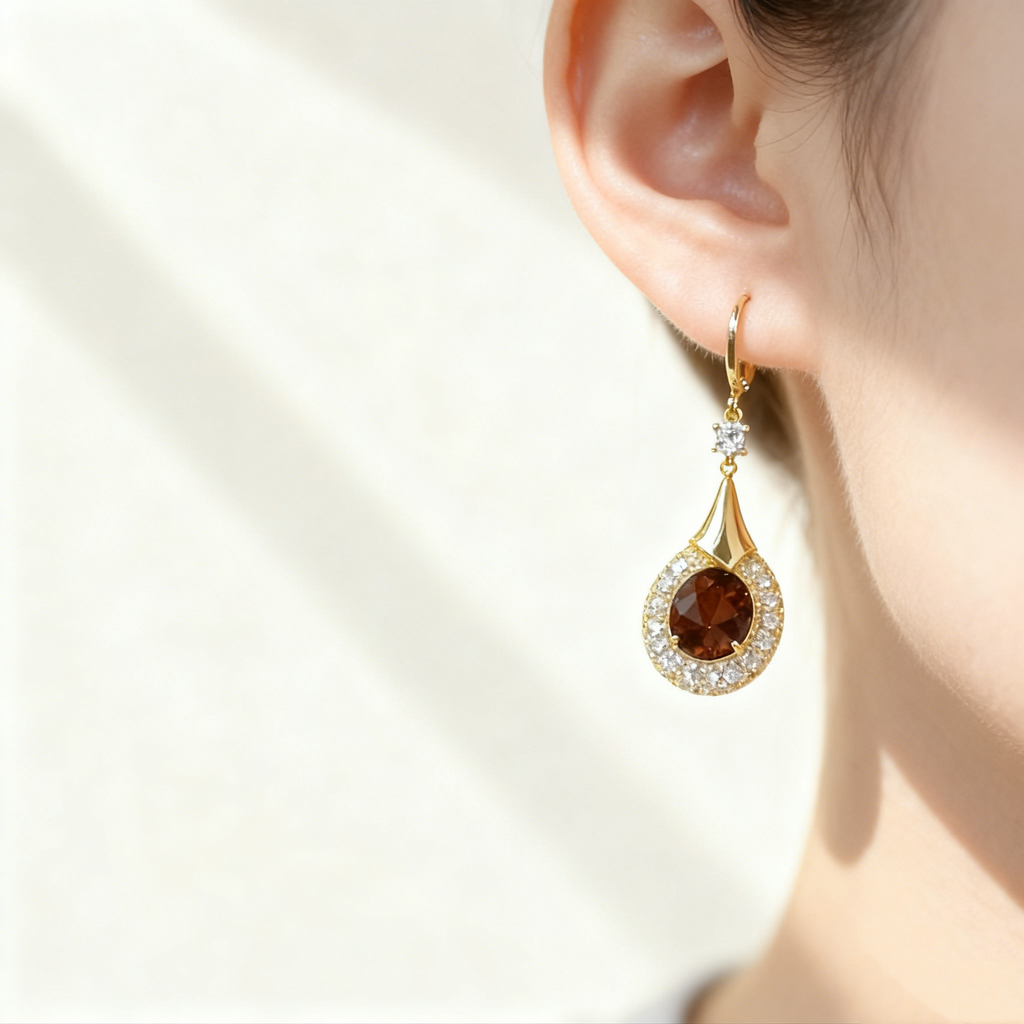 Teardrop Ruby Earrings