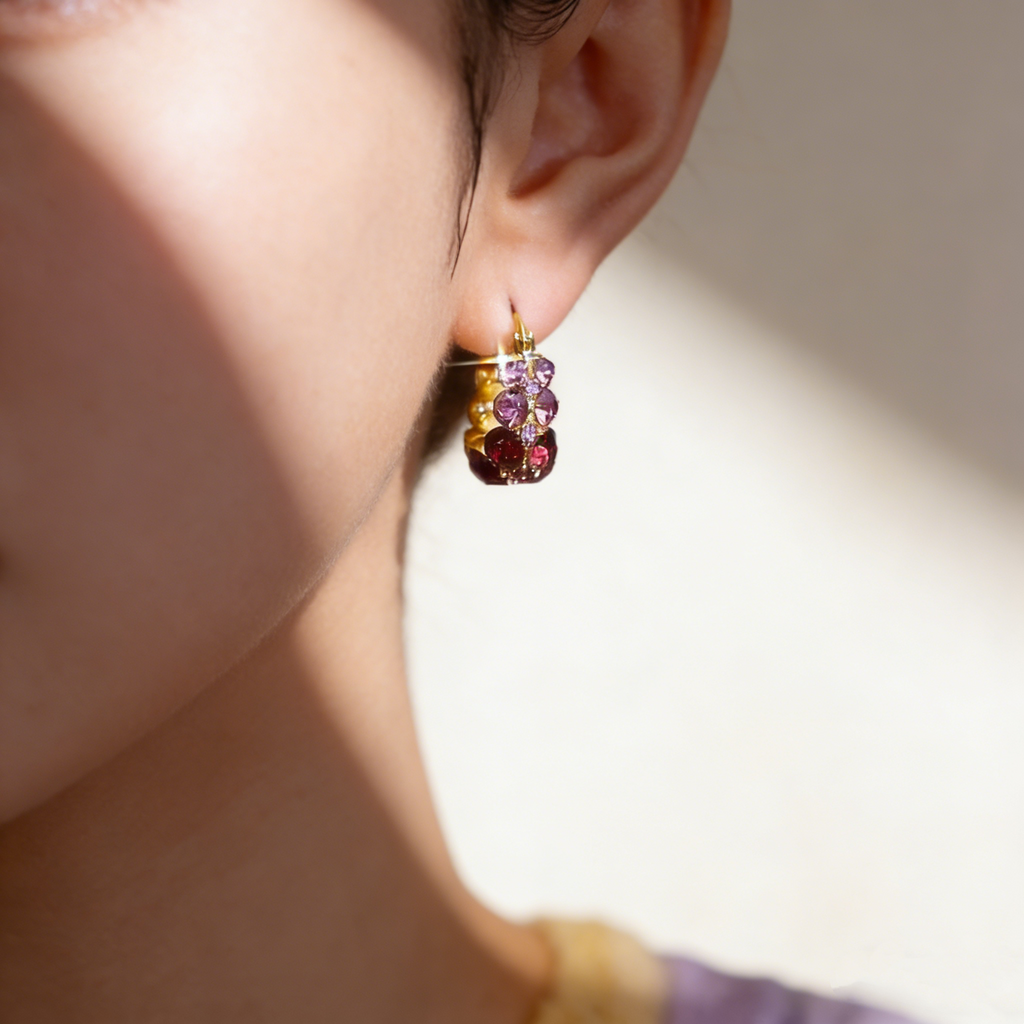 C-Shape Basket Earrings