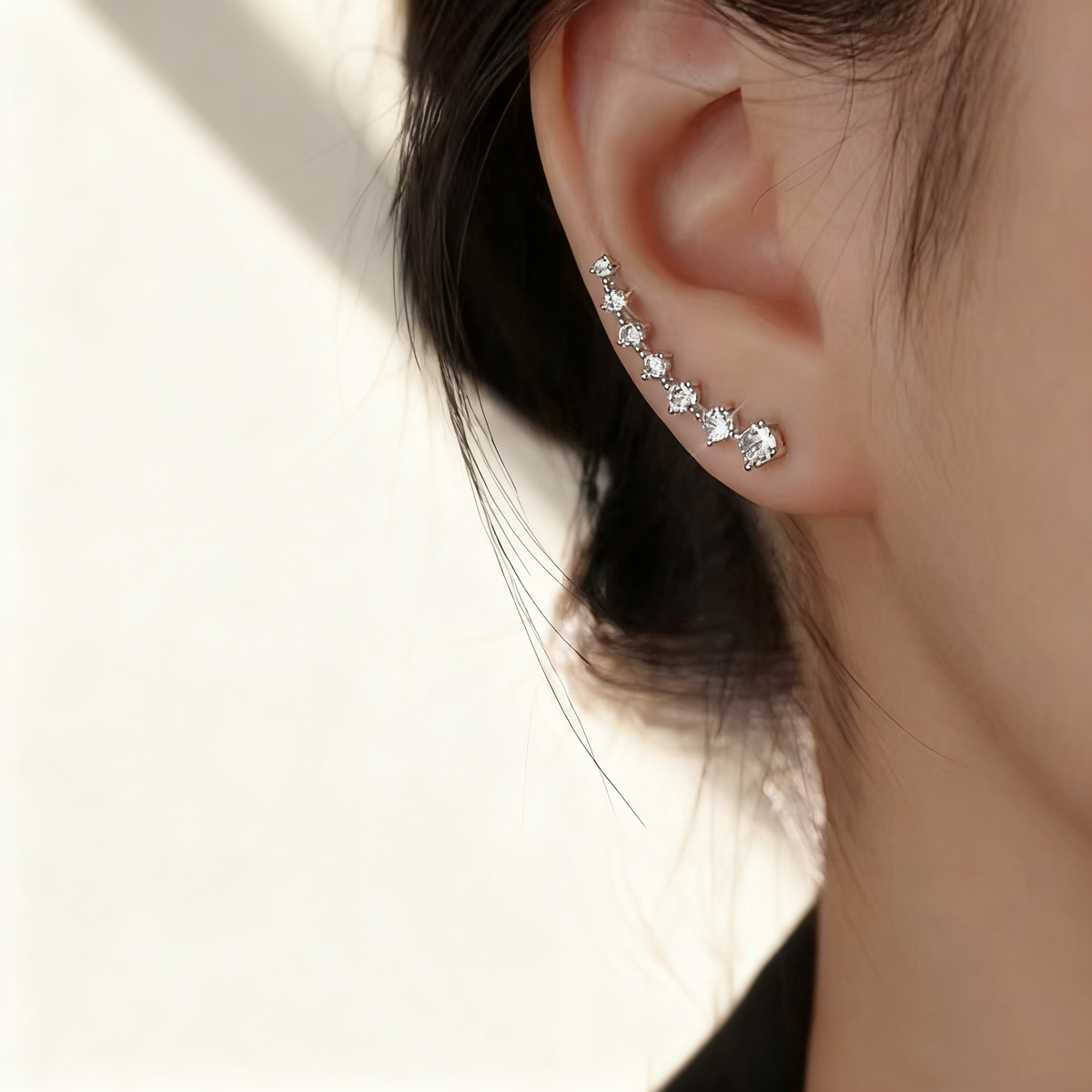 Elegant Diamond Ear Cuff