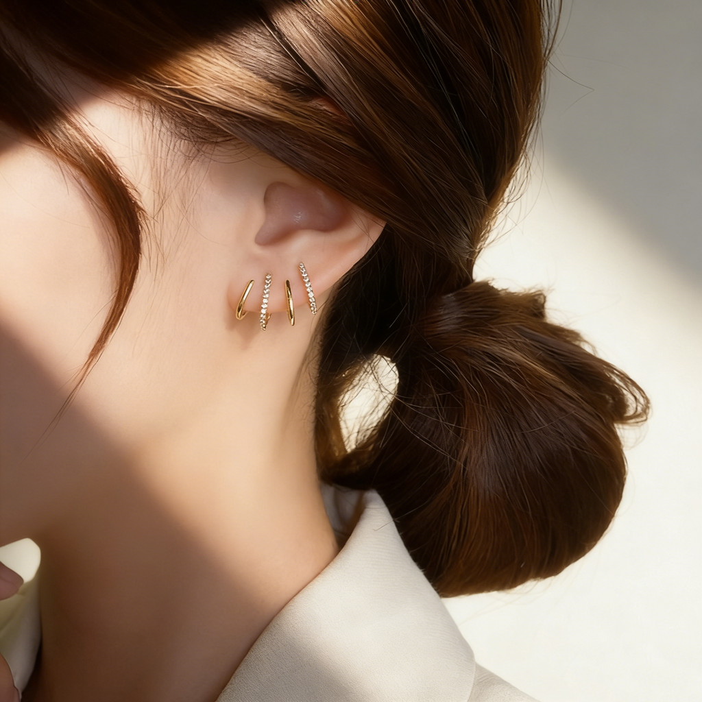 Four-Prong Micro-Pavé Ear Crawler
