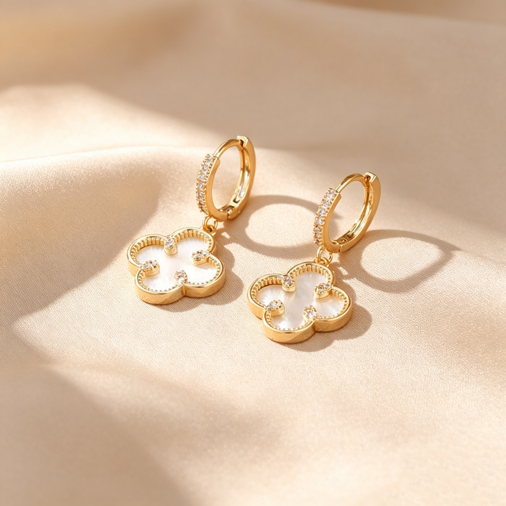 Clover Mother-of-Pearl Earrings