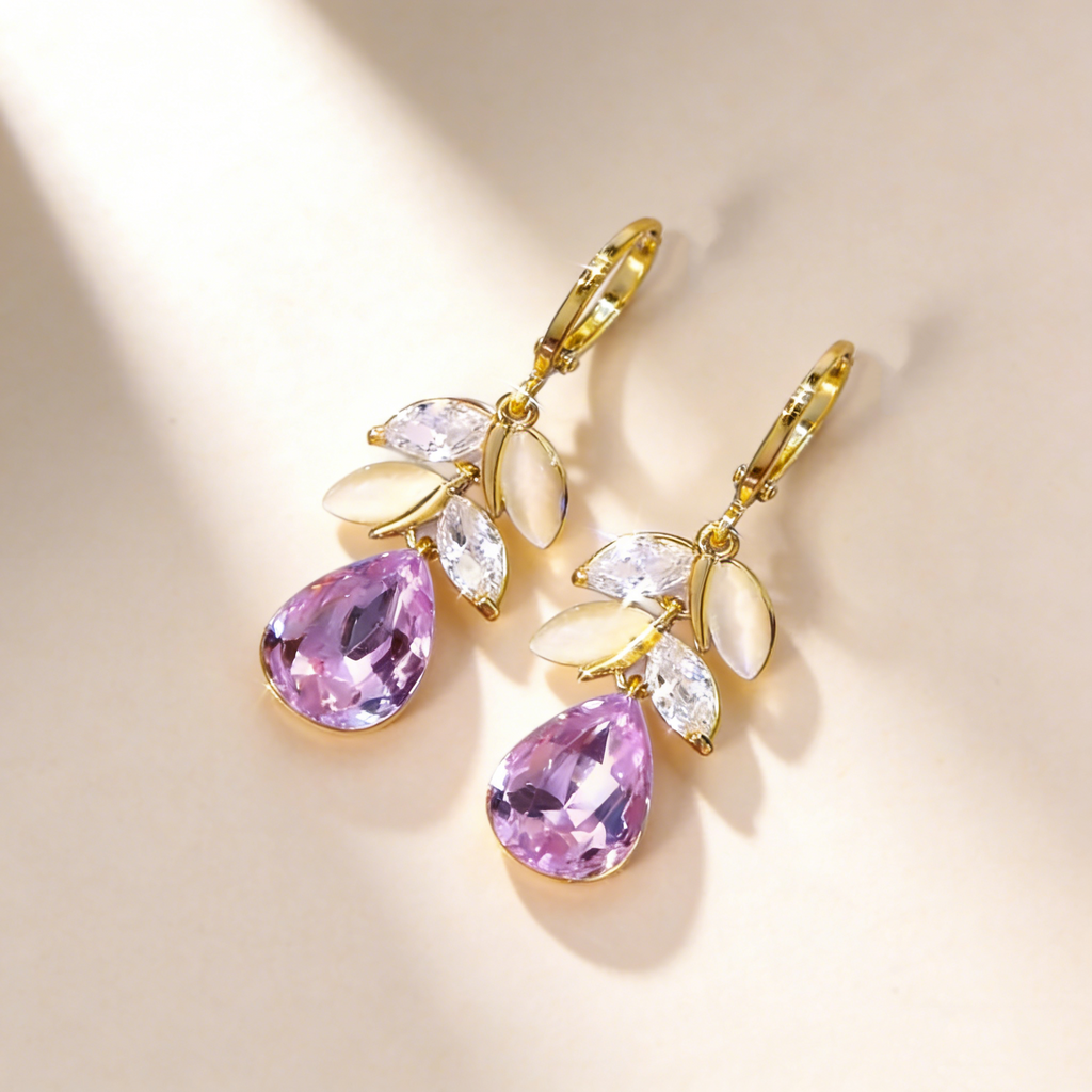 Leaf Teardrop Earrings