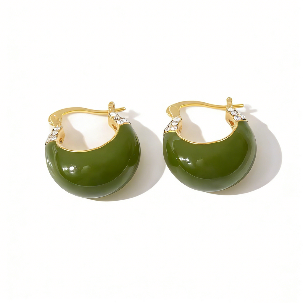 Natural Jadeite Earrings