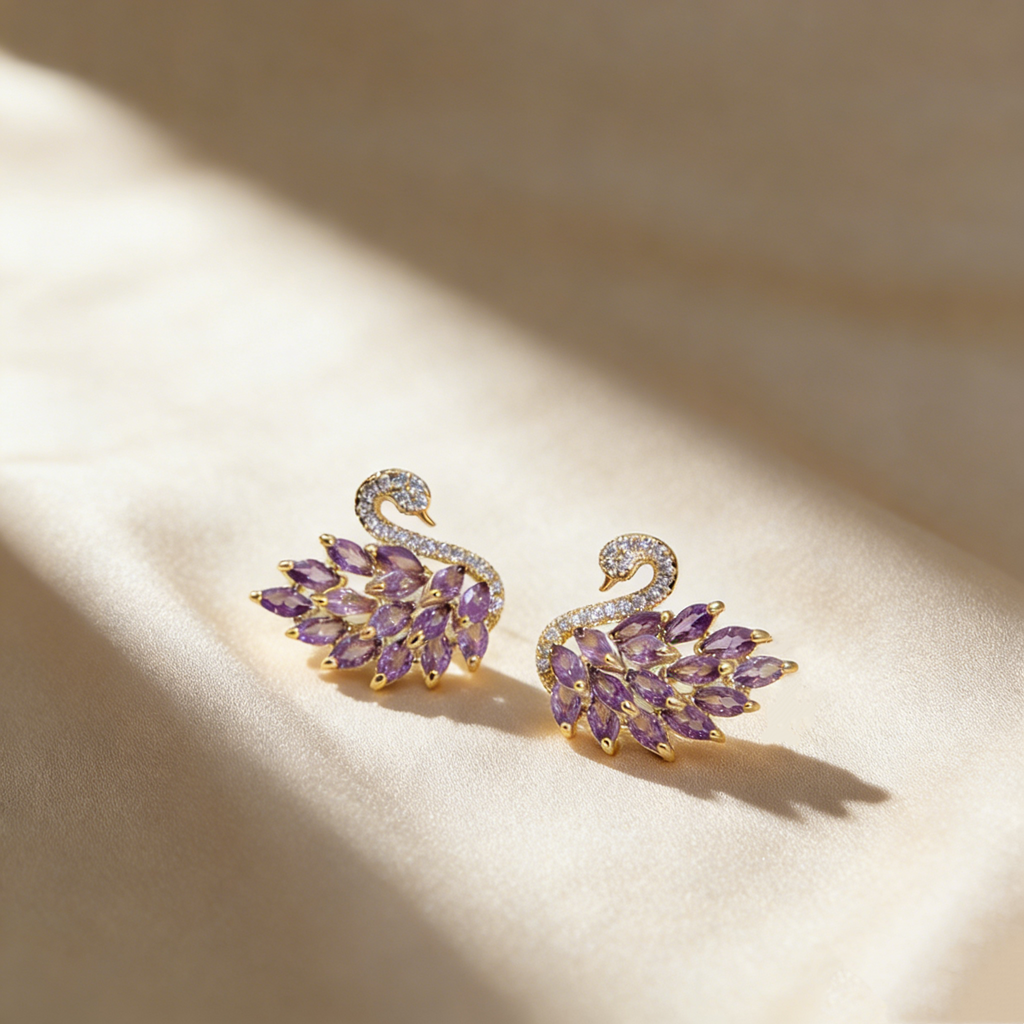Elegant Swan Earrings