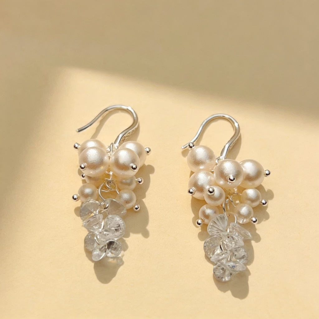 Elegant Pearl Tassel Earrings