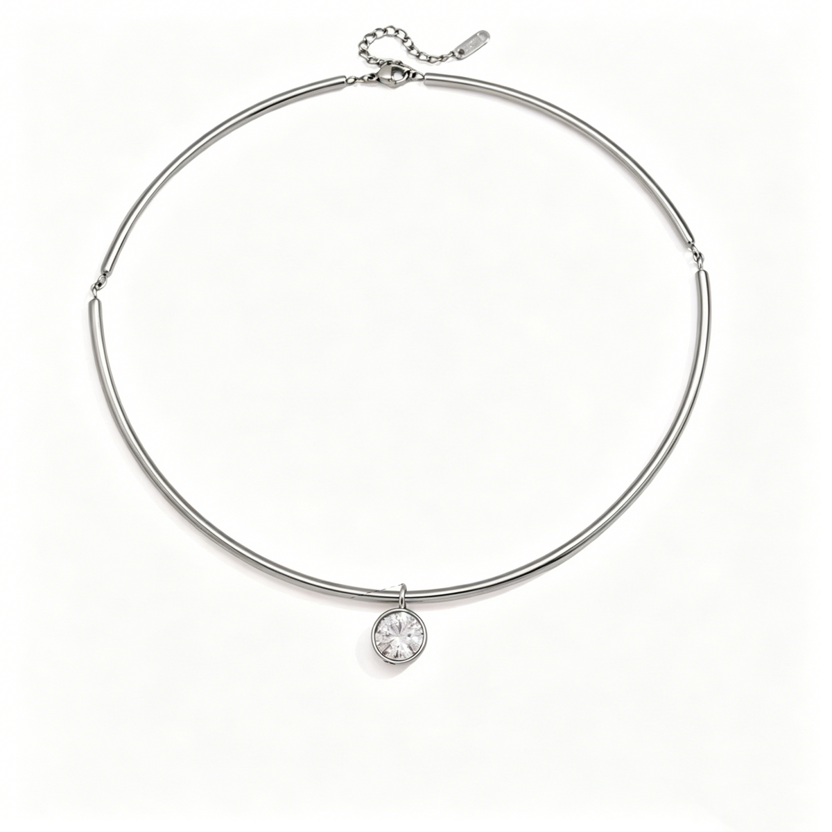 Full Moon Star Diamond Teardrop Necklace