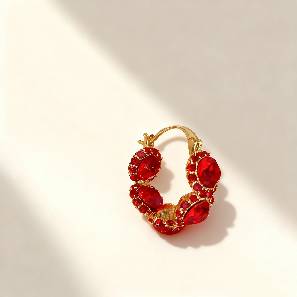 Ruby Blossom Earrings