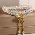 Butterfly pendant exquisite natural crystal bracelet