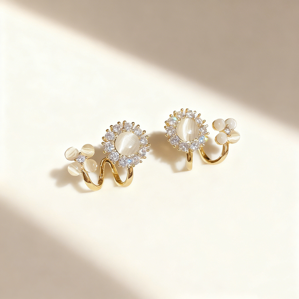 Sunflower Double Bloom Earrings
