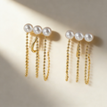 Pearl Tassel Earrings