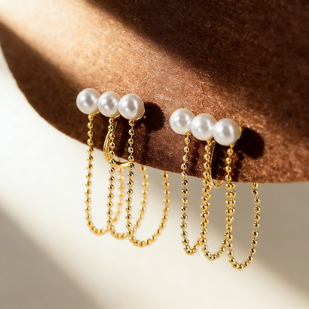 Pearl Tassel Earrings