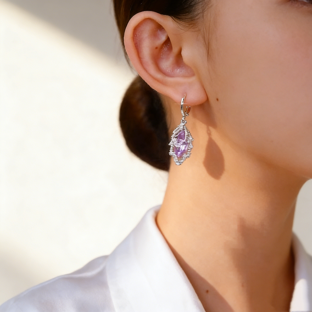 Double-Layer Maple Leaf Earrings
