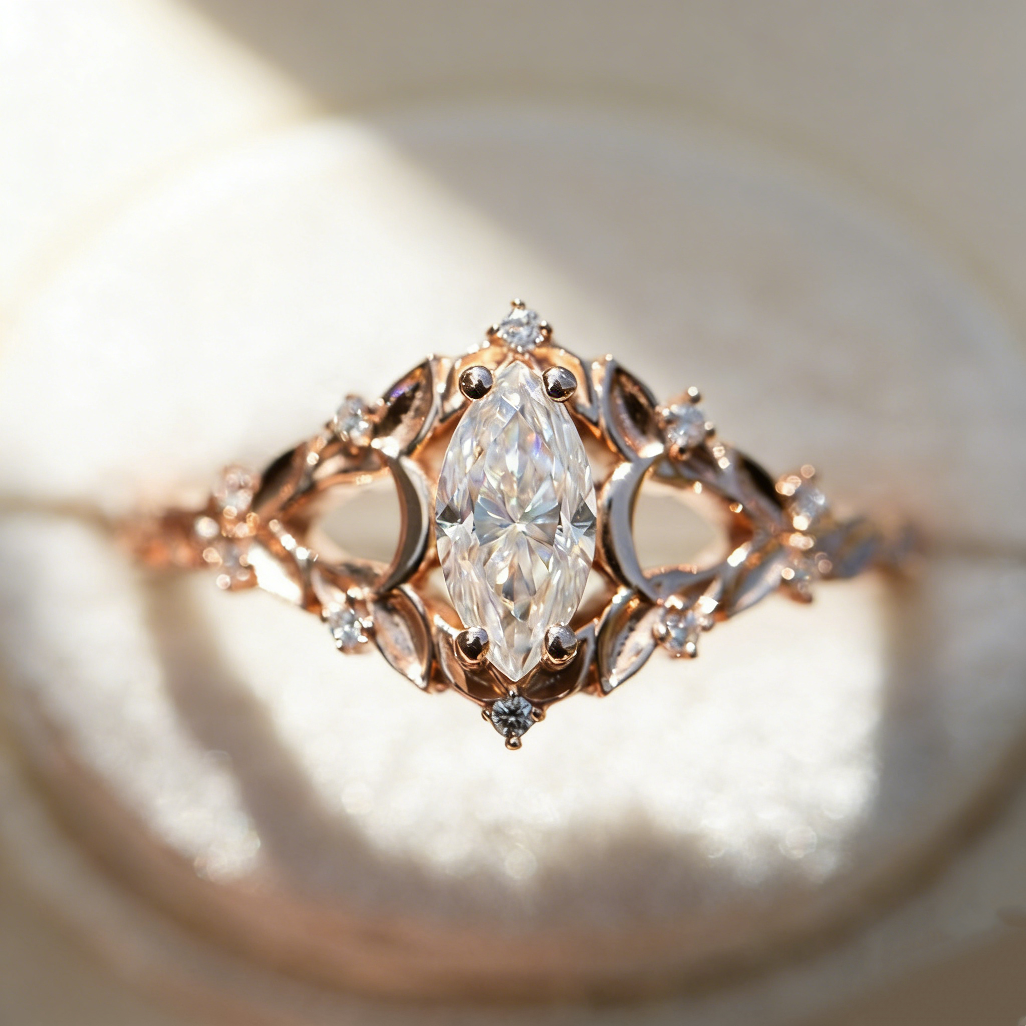 Marquise Crown Ring
