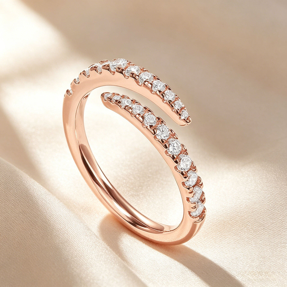 Twist Eternity Band Open Ring
