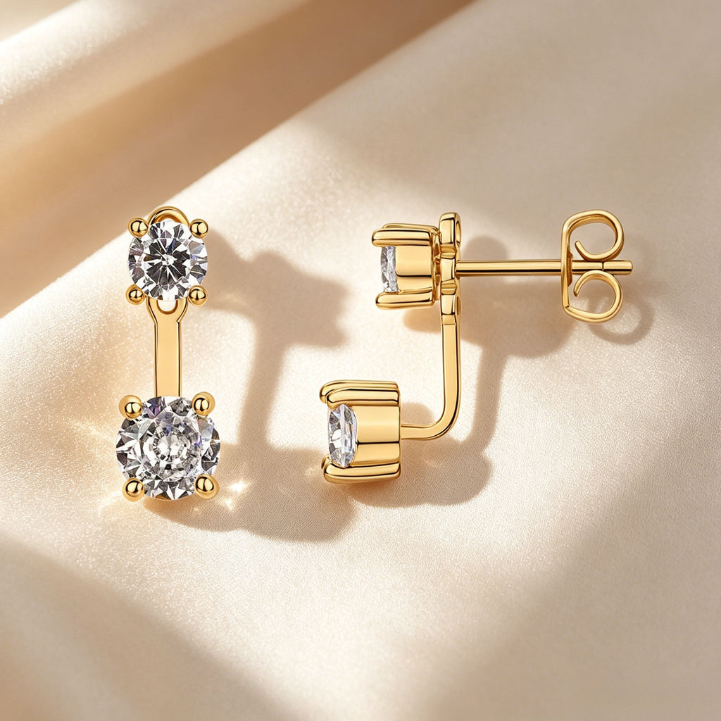 Elegant Back-hook Stud Earring Collection