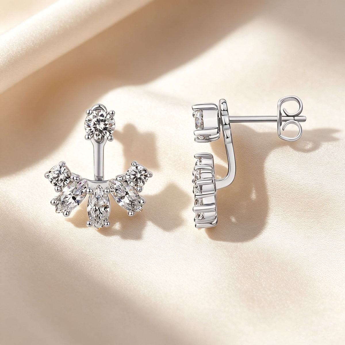 Elegant Back-hook Stud Earring Collection