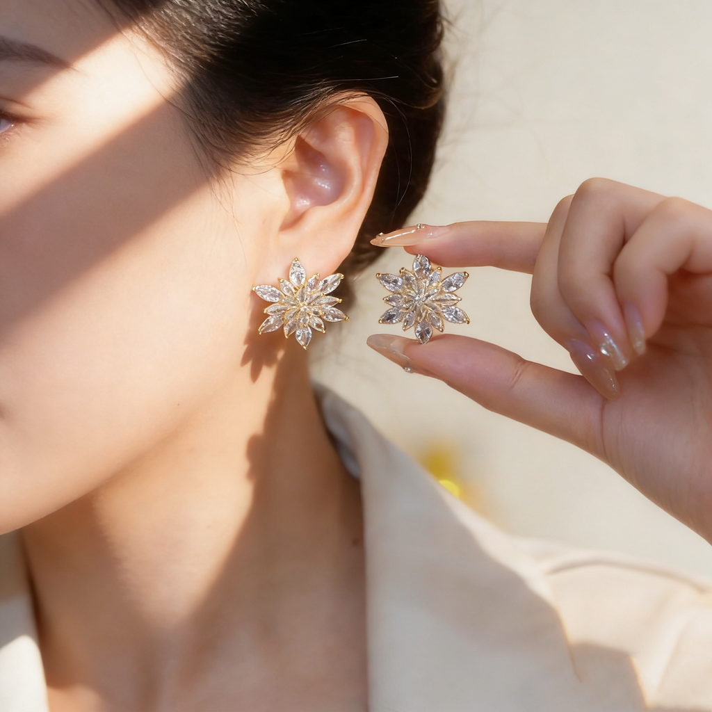 Elegant Flower Earrings