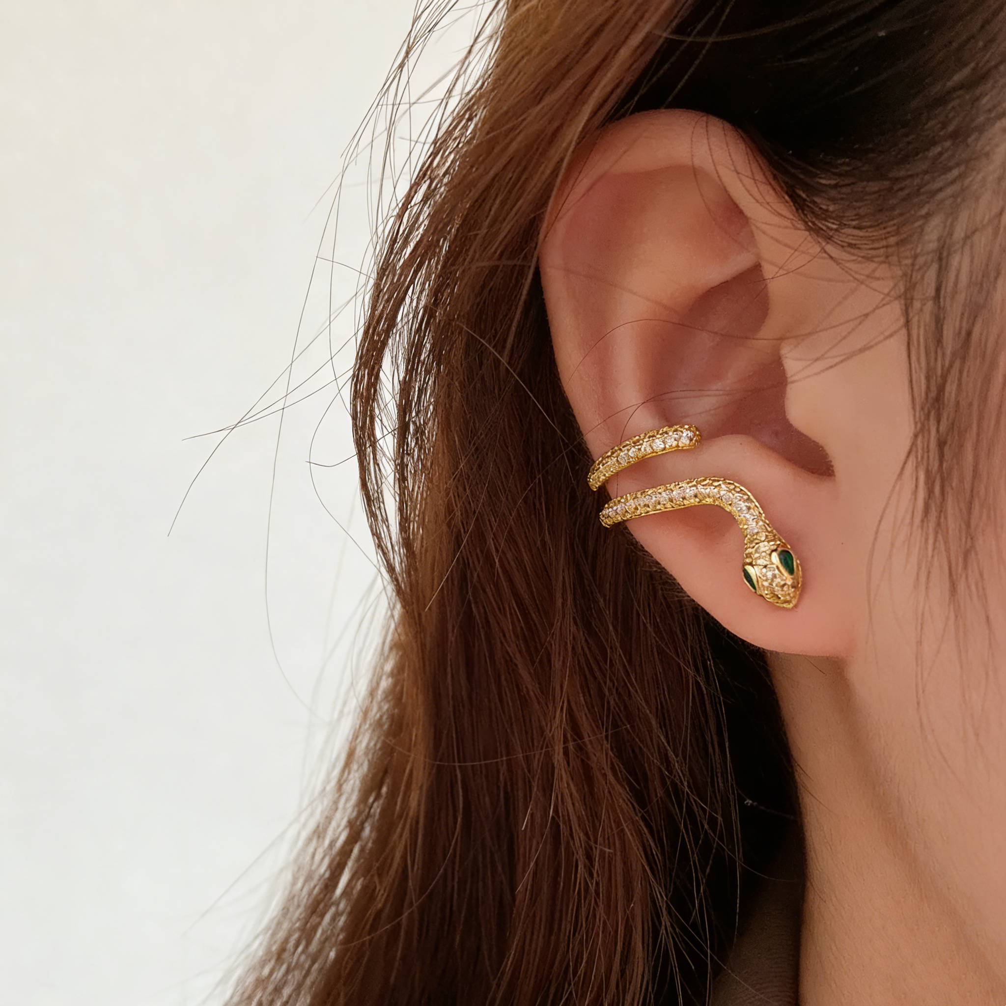 Classic Snake Stud Earrings