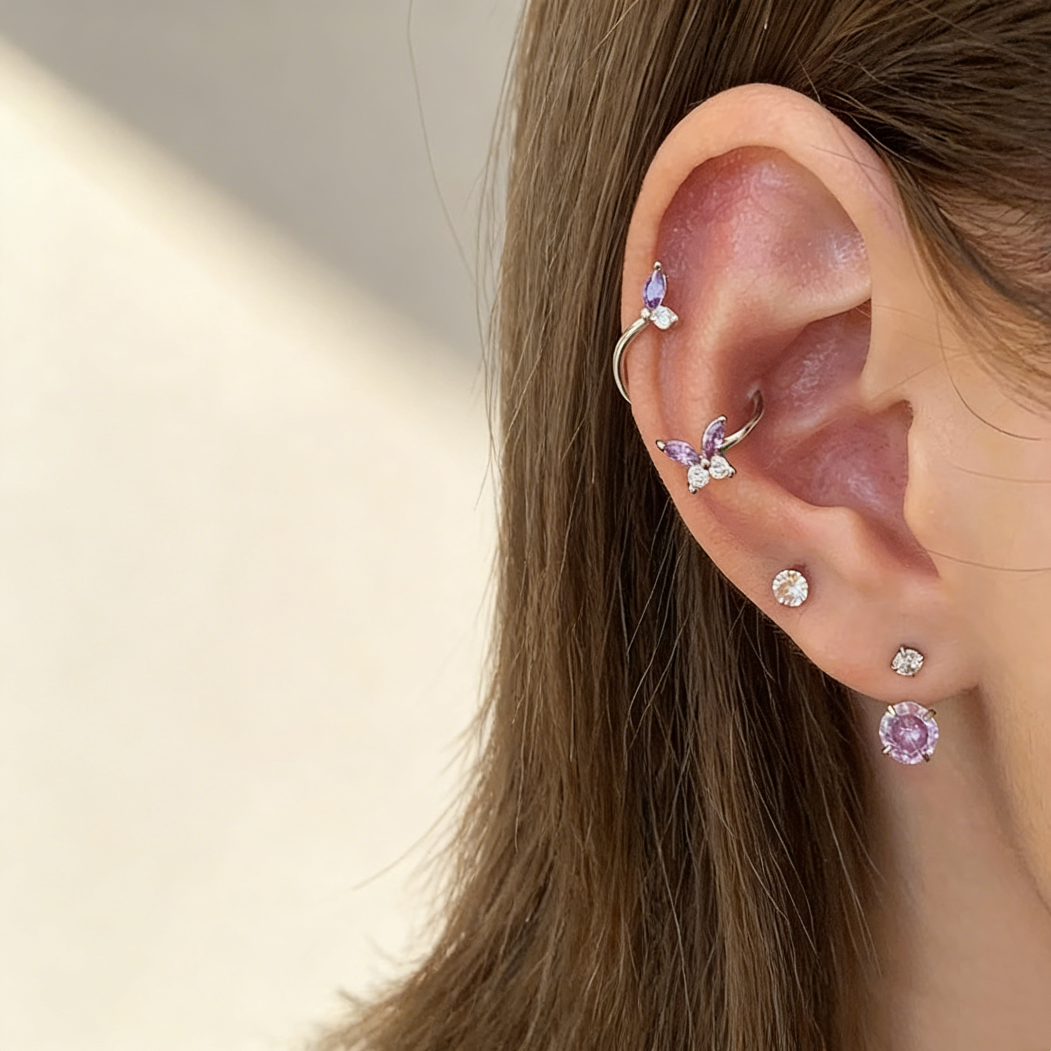 S-Shaped Horseshoe Hoop Earrings Series