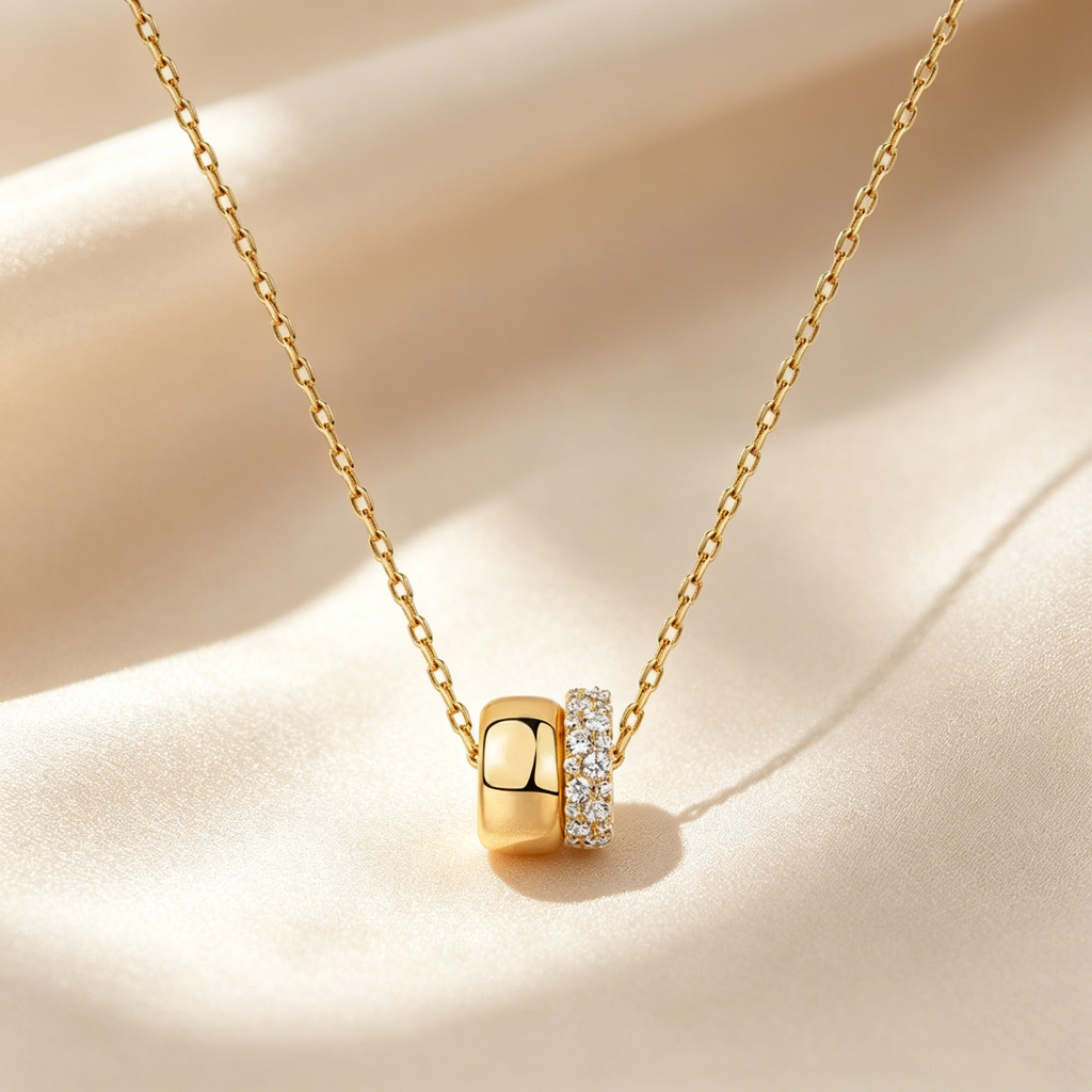 Refined Double Circle Necklace