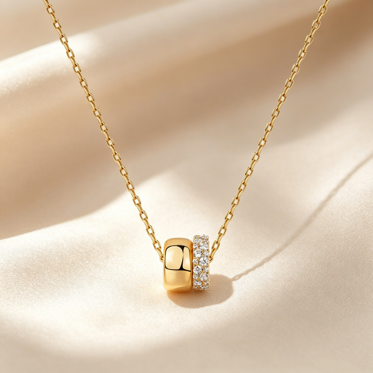 Refined Double Circle Necklace