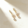 Diamond Ball Tassel Earrings