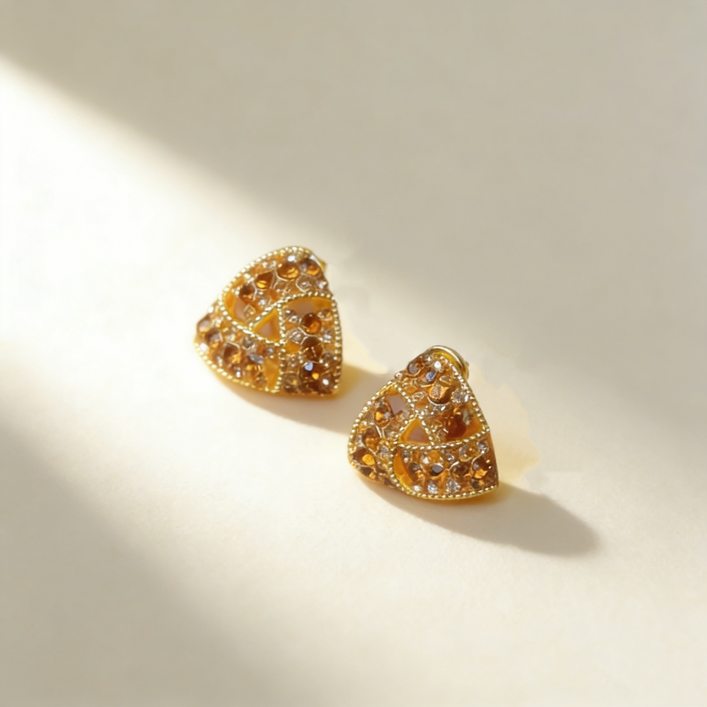 Vintage Triangle Earrings