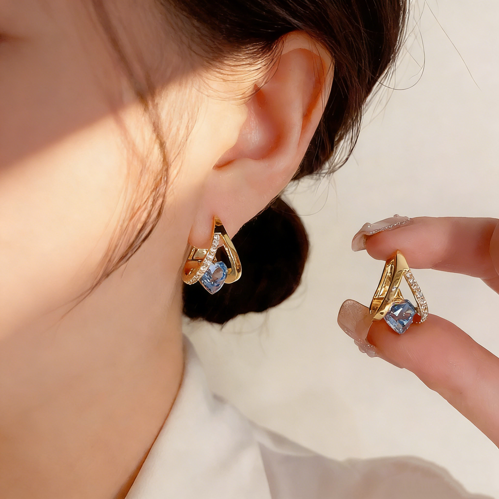 Romantic Heart-Shaped Earrings