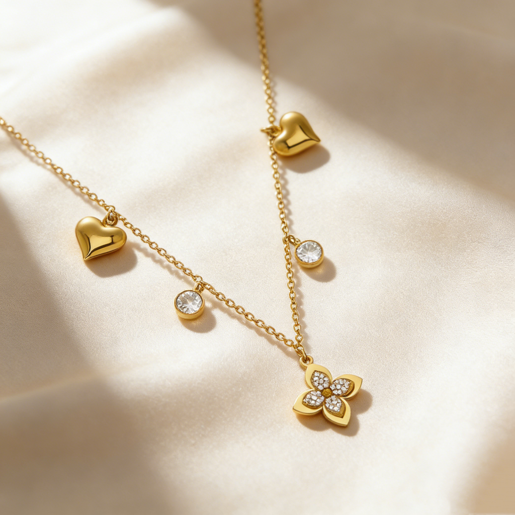 Minimalist Floral Jewelry Set