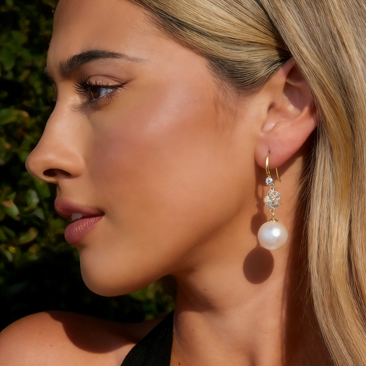 Natural Pearl Drop Hook Earrings