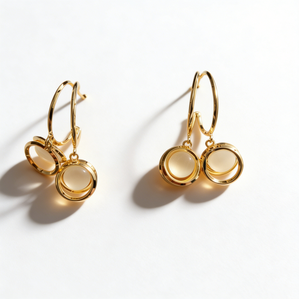 Elegant Double-Layer Earrings