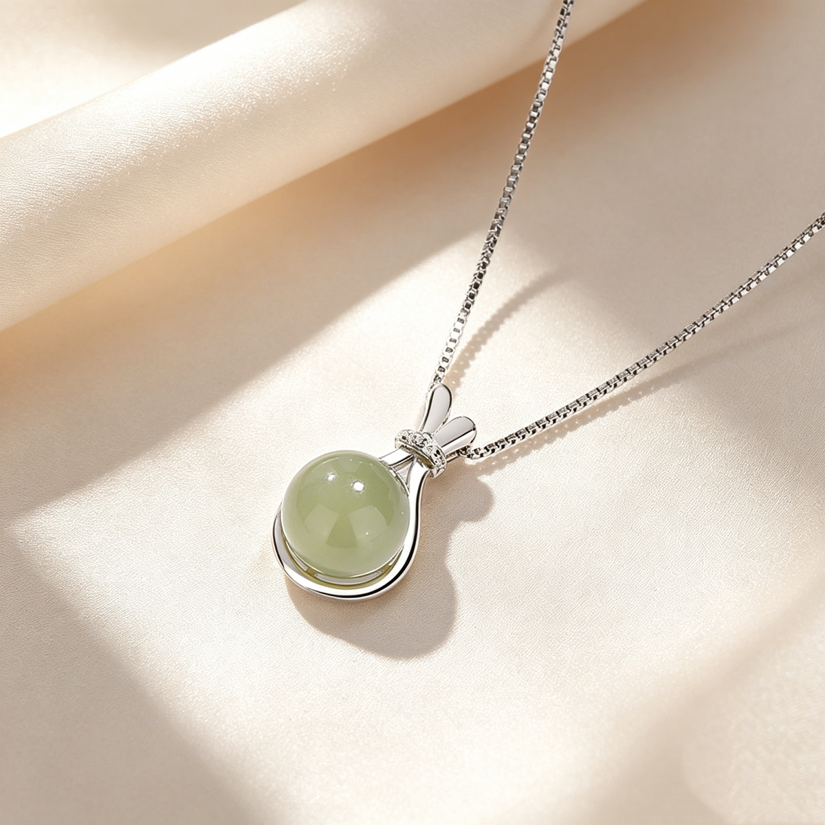 Natural Jade Pendant Necklace