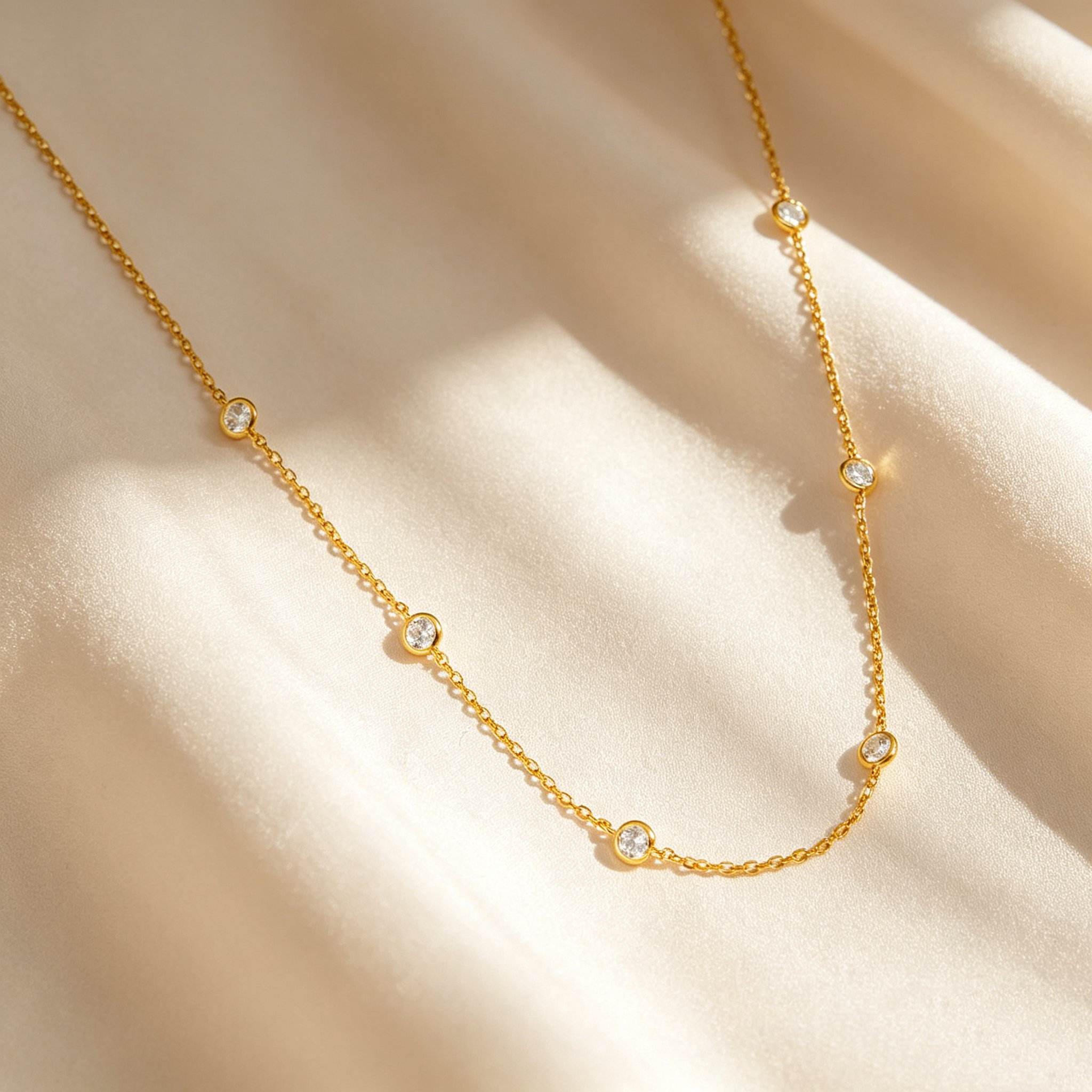 Delicate Bubble Stardust Necklace