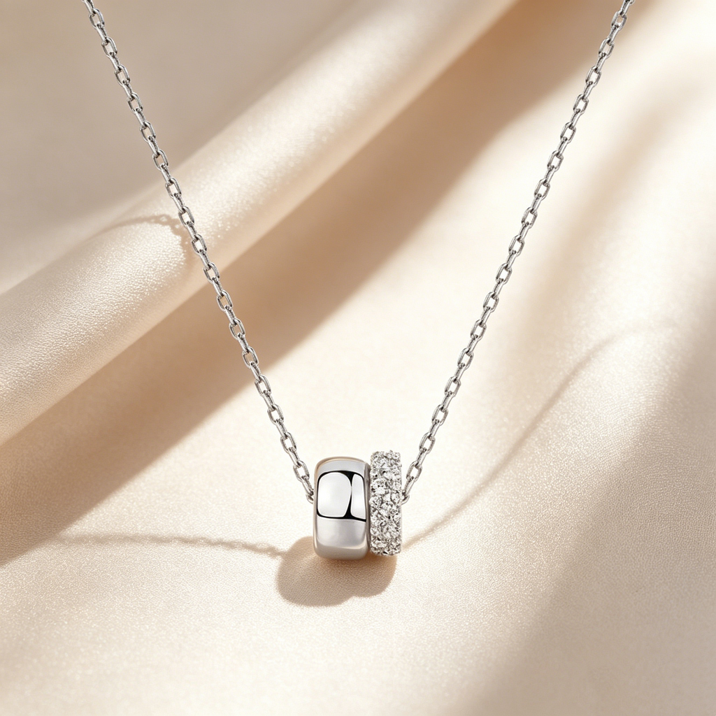 Refined Double Circle Necklace