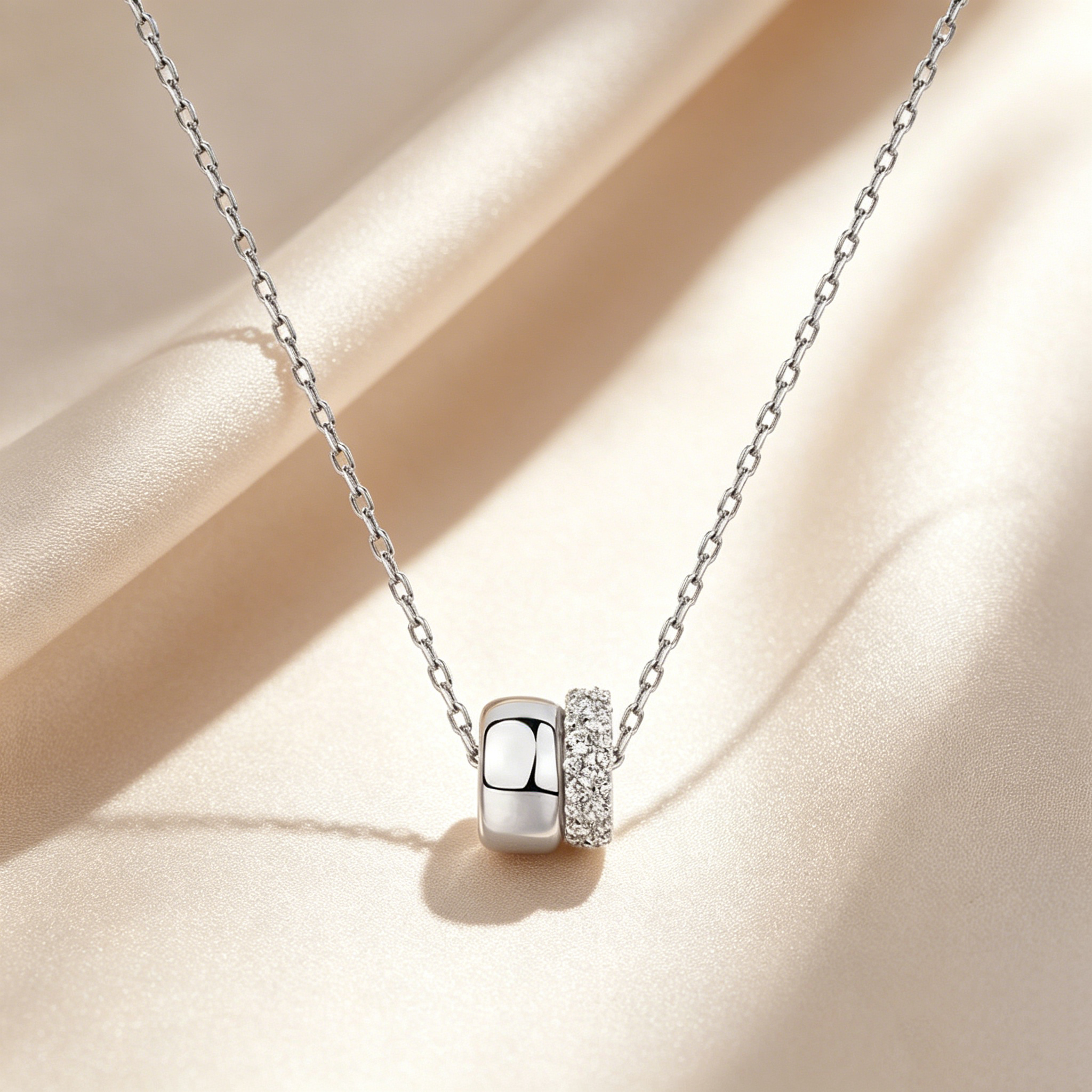 Refined Double Circle Necklace