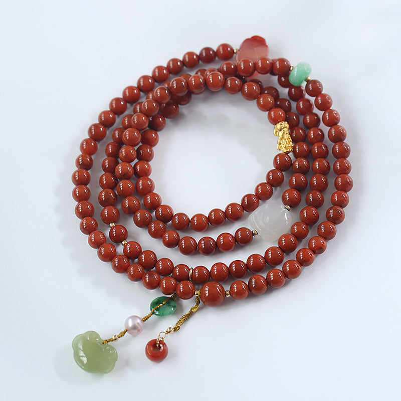 Lucky Lock Multi-circle Natural Agate Bracelet