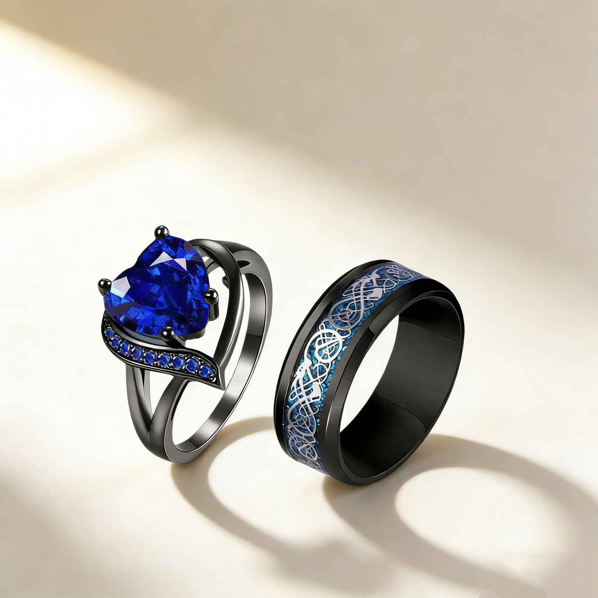 Eternal love couple rings