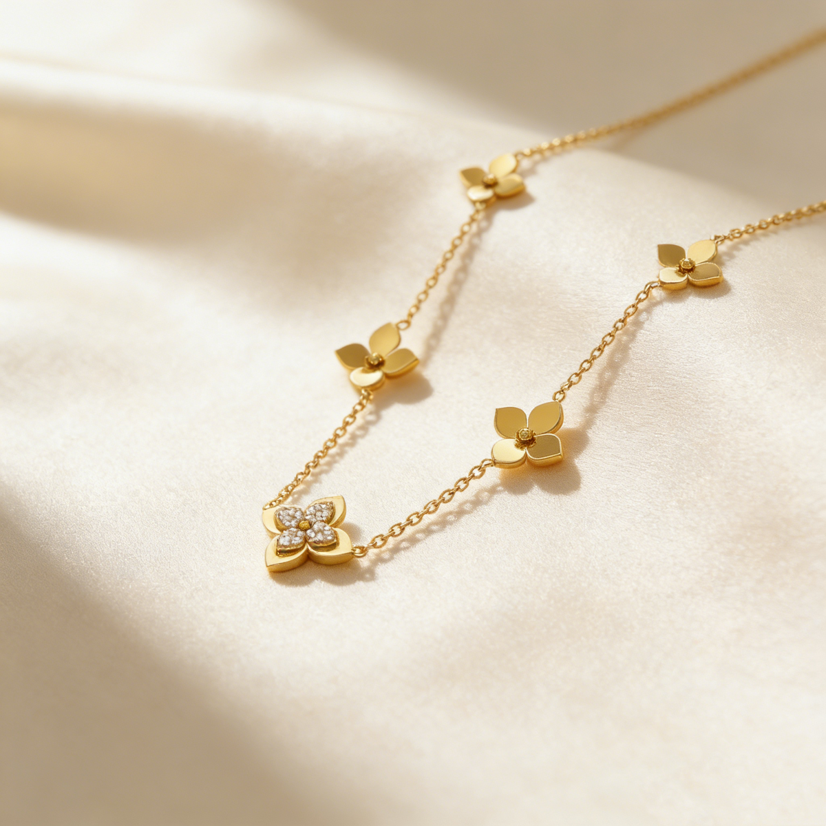 Minimalist Floral Jewelry Set