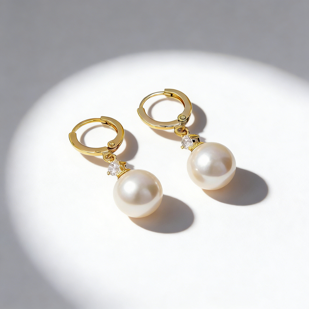 Elegant Drop Hoop Earrings