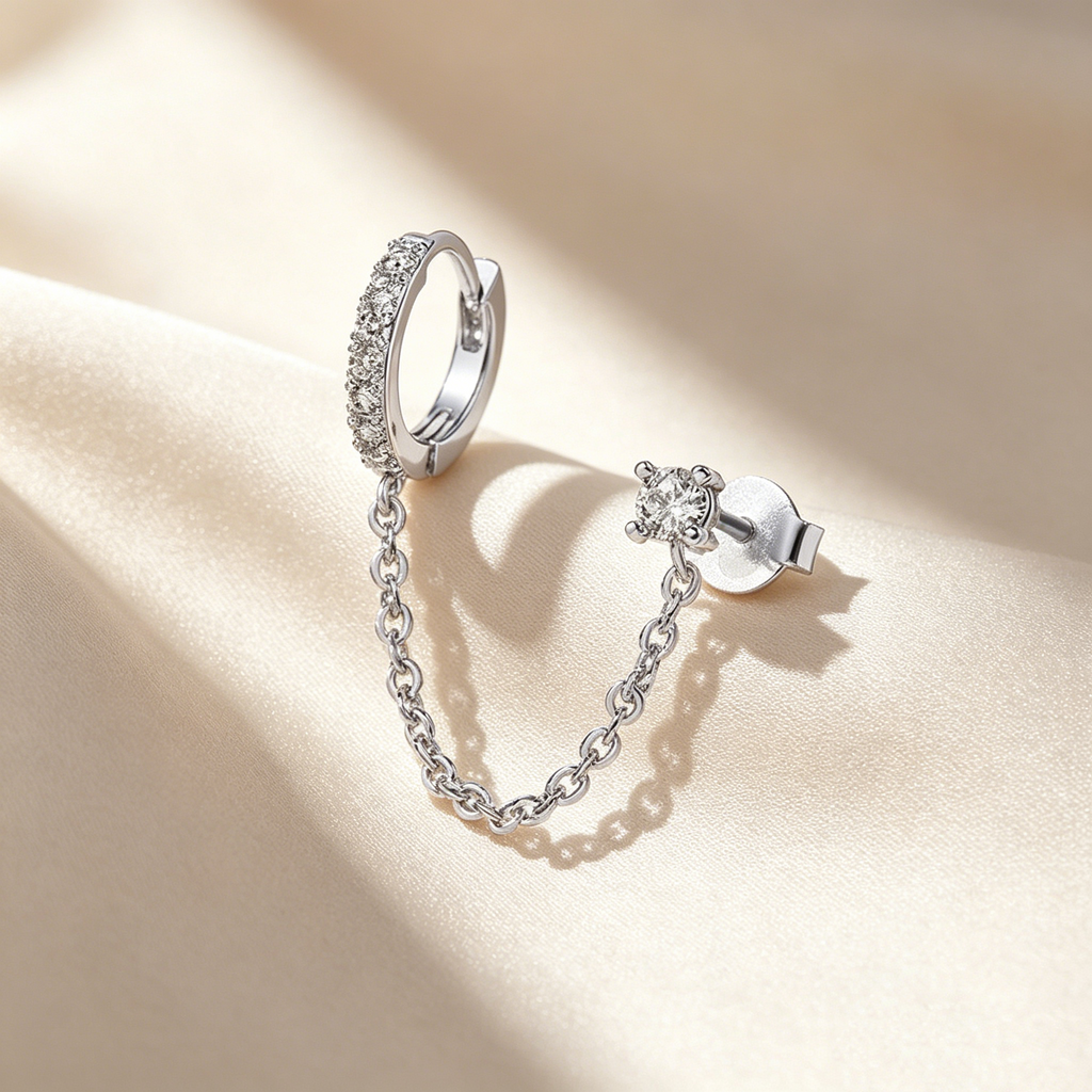 Star Chain Earrings